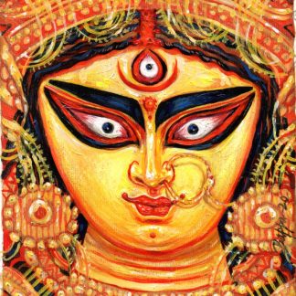 Acrylic Durga painting