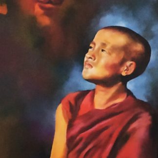 buddha monk painting