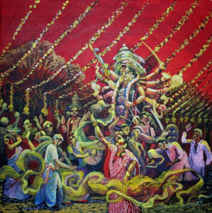 durga puja painting