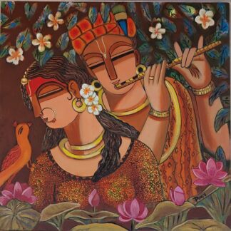 Radha krishna Art